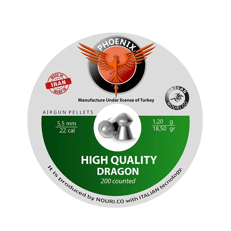 تصویر ساچمه فونیکس دراگون ۵.۵ با طراحی دقیق برای تیراندازی حرفهای