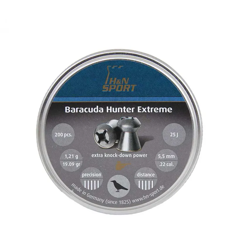 تصویر ساچمه باراکودا هانتر اکستریم 5.5 با نوک ضربدری