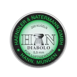 تصویر ساچمه H&N دیابلو کالیبر 5.5 با بسته‌بندی اصلی