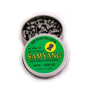 نمای نزدیک از ساچمه سامیانگ 5.5 سرگنبدی برای تفنگ بادی