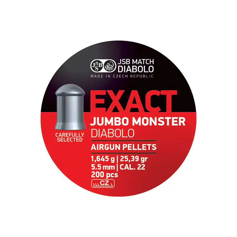 نمای نزدیک ساچمه JSB Exact Green 5.5 میلیمتر