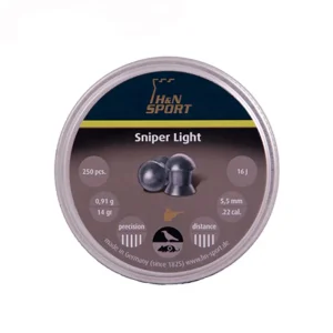 تصویر ساچمه H&N اسنایپر لایت در بسته‌بندی اصلی