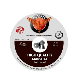 تصویر بسته‌بندی ساچمه فونیکس مارشال 5.5 میلی‌متر